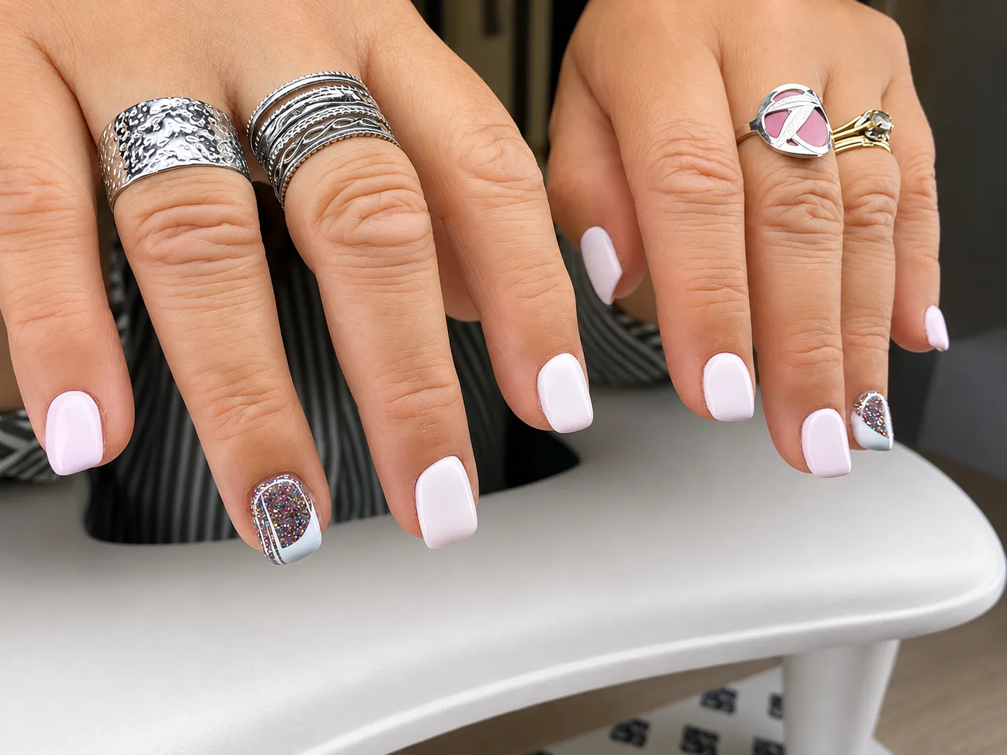 Vernis permanent avec décorations 2D